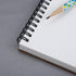 AB Max Sketchbook A6 - Wirebound Notebook Manuscript Shorthand Pad with Kraft Cover Cartridge Paper for Art Drawing Diary Letter Memo Writing...