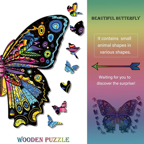 Wooden Puzzles for Adults,Wooden Animals Shaped Puzzles,Unique Shaped Jigsaw Puzzles,Magic Wooden Jigsaw Puzzles, Wood Puzzles Adult, Unique Puzzl...