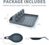 2 Pack Multiple Utensil Spoon Rest with Drip Pad Non-Slip Heat Resistant Kitchen and Grill Spoon Holder for Spatula, Ladle, Tongs, Kitchen Gadgets...