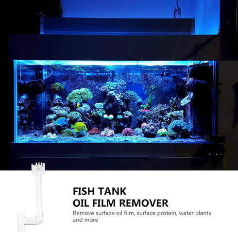 POPETPOP Filtro para Pecera Aquarium Surface Protein Skimmer Aquarium Skimmer Pipe Aquarium Oil Skimmer Lily Pipe Inflow Aquarium Surface Filter f...