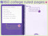 Steel Mill & Co Cute Mini Spiral Notebook, 8.25" x 6.25" Journal with Durable Hardcover and 160 Lined Pages, Lilac Floral...