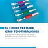2500C Texture Grip Child Toothbrush (1 Dozen) - Engaging Dental Care for Young Smiles...