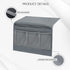 MCPINKY Bedside Storage Organizer, Couch Caddy Bedside Caddy Grey for Remote Control Magazine Phone...