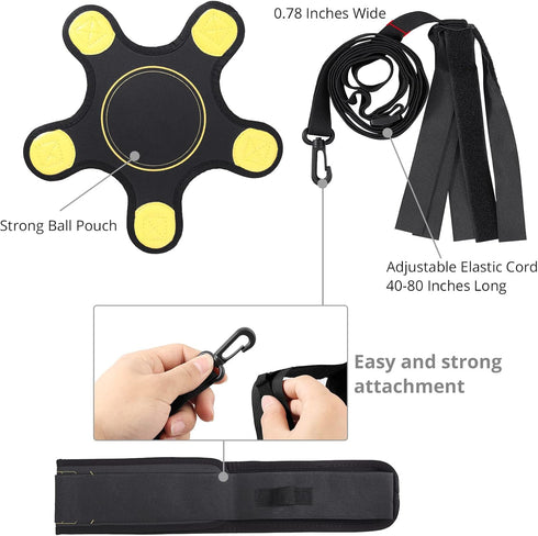 Tanice Volleyball Training Aids Soccer Trainer Solo Practice Trainer for Serving, Setting, Spiking & Arm Swing...