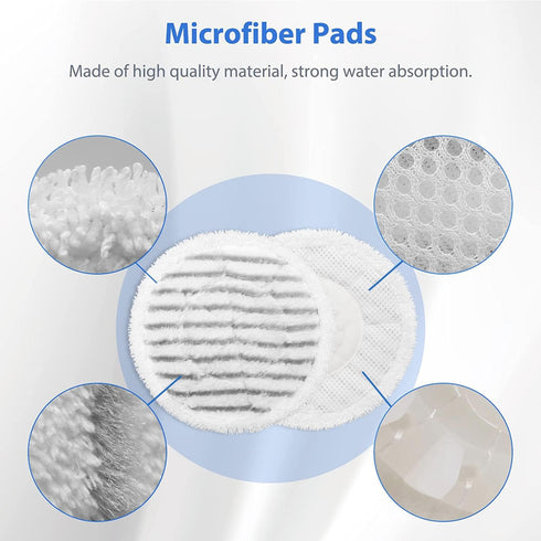 10 Pack S7001 Mop Compatible with Shark Steam Mop Replacement Pads S7000 Series, S7000 S7000AMZ S7001 S7001TGT Steam & Scrub All-in-One Scrubbing ...