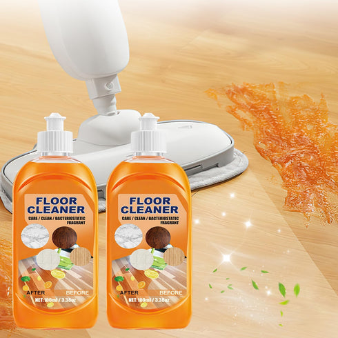 2Pcs Momeng Floor Cleaner Orange, Floor Cleaner Liquid Momeng, Powerful Decontamination Floor Cleaner, Natural Hardwood Floor Stain Cleaner...