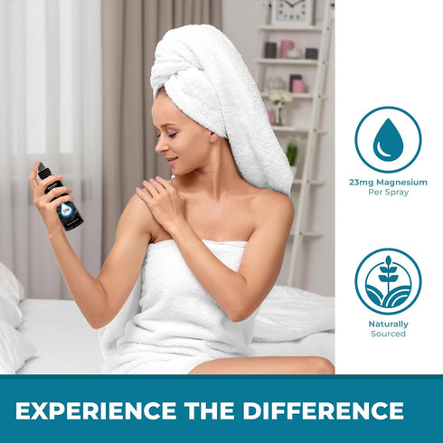 Aromasong Rose Extra Strength Ultra-Pure Magnesium Spray (23mg Magnesium in Each Spray) 8 Oz, Known to be Used for Leg Discomfort and Promotes a C...