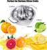 Citrus Lemon Orange Grapefruit Juicer Manual Squeezer 304 Stainless Steel Robust Hand Juicer Reamer Rotation Press with Strainer?10oz Bowl, 2 Pour...