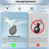 2 Pack Secure lock AirTag Holders, Waterproof Airtag Keychain Full Protective Anti-Scratch Airtag Case Hard Shell Hidden for Luggage, Backpack, Ke...