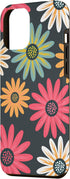 iPhone 12 Pro Max Floral Daisy Flowers Pink Green Orange Grey Pattern AEN021 Case...