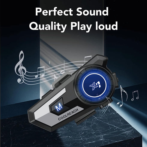 Motorcycle Helmet Bluetooth Headset,Sking Earphone,CVC Noise Cancellation Stereo Music Automatic answering,90 Hours Playing time High Sound Blueto...