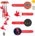 Cardinal Wind Chimes,Red Cardinal Bird Wind Chimes for Garden Decor,Garden Gifts Women Birthday/Thanksgiving/Christmas, for Mom Grandma...
