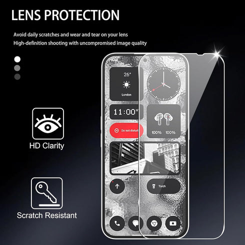 for Nothing phone (2a) screen protector, 9H Hardness Anti-Scratch Tempered Glass flim, Case Friendly(2 PACK)...