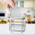Utensil Holder, Stainless Steel Utensil Drying Rack with Detachable Base, Dish Drainer for Kitchen Counter, Silverware Cutlery Flatware Holder For...