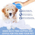 Taeku Dog Bath Brush, Rubber Shampoo Grooming Pet Brush Soft Shedding Bathing Hair Accessories Back Massage Cat Brush for Long Short Fur (Blue)...