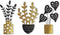 Americanflat Three Metal Plants Wall Décor Set - 6.25x10 Plants as Outdoor Metal Wall Art Decorations - Modern Style Wall Hanging Décor for Patio,...