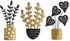 Americanflat Three Metal Plants Wall Décor Set - 6.25x10 Plants as Outdoor Metal Wall Art Decorations - Modern Style Wall Hanging Décor for Patio,...