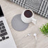 Coasters for Drinks, Thipoten Leather Coasters with Holder, Protect Furniture from Damage(6PCS, Grey)...