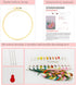 FOXTEMO Embroidery Kit for Beginners Adults, 1 Pack 20CM Embroidery Hoops, Flowers Embroidery Pattern Beginner Embroidery Kit with Needles and Thr...