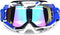Motorcycle Motocross Goggles ATV Racing Goggles Dirt Bike Tactical Riding Motorbike Goggle Glasses, Bendable Windproof Dustproof Scratch Resistant...