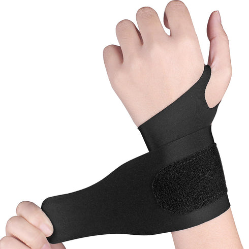 2 Pcs Ultra-Thin Wrist Brace Support for Carpal Tunnel, Pain Relief, Arthritis, Tendonitis, Elastic Wrist Wraps Right and Left Hands - Compression...