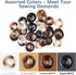 30 PCS Resin Sewing Buttons, 25mm/1 inch Round Bulk Buttons for Sewing, with 4 Matte Pattern Size 4 Holes, for Sewing DIY Crafts, Manual Button Pa...