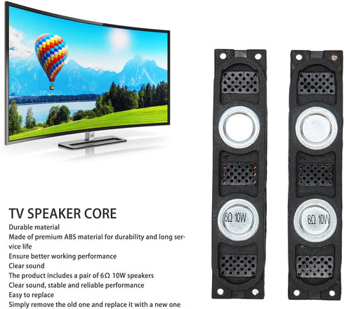1 Pair Replacement TV Speaker, Speaker Accessories, Rechargeable Speaker, Core Compatible for Samsung Un40f5500 Un40f6200 Un46f5500 Un46f6400...