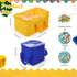3 Packs Toy Storage Bags with Zipper and Clear PVC Window, Reusable Oxford Fabric Organizing Bags, Toy Bags for Kids Toys Building Blocks and Boar...
