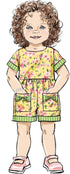Butterick Toddlers' Dresses and Rompers Sewing Pattern Packet, Design Code B6987, Sizes 1/2-1-2-3-4, Multicolor...