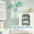 YOUIN Set of 3 Metal Sea Turtle Beach Theme Decor Wall Art Decorations for Indoor Outdoor Bathroom Garden...