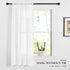 NICETOWN Tie Up Curtain for Small Windows - Pure White Bathroom Linen Curtain Textured Adjustable Roman Shade for Kitchen/Camper RV/Living Room, 4...