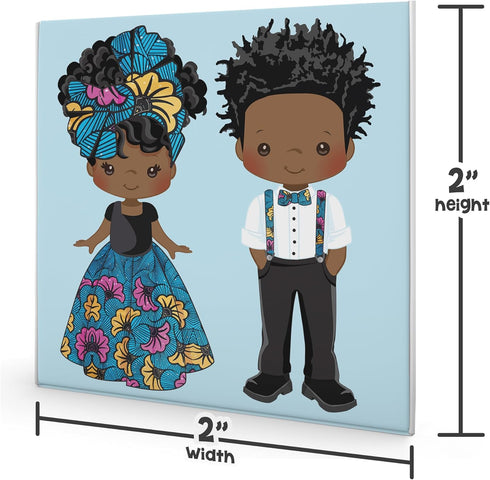 Matching Memory Game for Black and Brown Children | Educational Learning Toy for Boys & Girls Age 3+ Preschool Kids | Magic Melanin Vol 1...