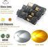 iBrightstar Extremely Bright 3030 Chipsets 7443 7444NA Switchback LED Bulbs with Projector Replacement for Daytime Running Lights/DRL and Turn Sig...