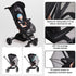 Mosquito Net for Stroller, Baby Bug Net with Dual Zippers Breathable & Foldable Mosquito Netting Universal Fit for Strollers with Push Bar (Black)...