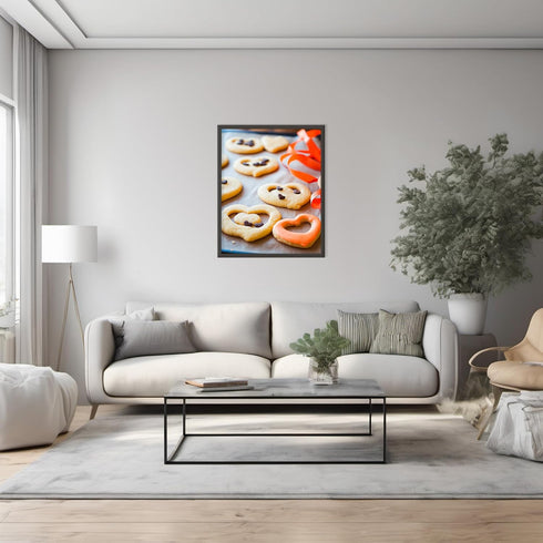 Posterizer 1 pcs-cute heart shaped cookies-Vanentine's themed poster -3-Romantic Art-Holiday Poster Collection-Gift for Couples boyfriend girlfrie...