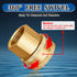 Boltigen 2PCS Brass Garden Hose Fittings, 3/4 GHT Female x 1/2 NPT Female Swivel Adapter, 3/4GHT to 1/2NPT Brass Swivel Pipe Connector for Garden...