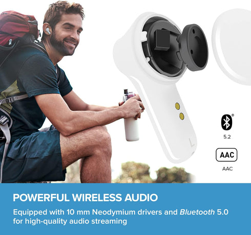 Creative Zen Air Lightweight True Wireless Sweatproof in-ears with Active Noise Cancellation, Ambient Mode, Bluetooth 5.0, IPX4, Up to 6 Hours Per...