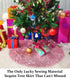 DUOBAO Christmas Tree Skirt 24-Inch Round Skirts Sparkly Pink Gold Great Gatsby Party Decorations Sequin Fabric...