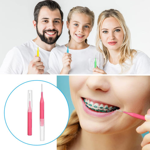RAZOKO Interdental Brush, Toothpick Flossing Head,Easy Use Tooth Cleaning Tool (176 Count)(2mm/2.3mm/2.5mm/3mm)...