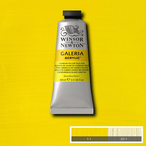 Winsor & Newton Galeria Acrylic Color, 60ml (2-oz) Tube, Cadmium Yellow Pale Hue...
