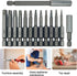 12 Pcs Torx Head Screwdriver Bit Set + 2 Sizes Magnetic Drill Bit Extension Holder, 1/4" Hex Shank S2 Security Tamper Proof Screw Driver Kit Tools...