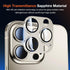 2 Pack Camera Lens Protector for iPhone 15 Pro Max/iPhone 15 Pro, Titanium Alloy Glass Camera Cover Screen, Anti-drop, Case Friendly ? (Golden, 15...