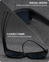 Meeloog Polarized Fit Over Glasses Sunglasses For Men, Rectangle Wrap Around Sun Glasses for Driving Riding Fishing MST0006...