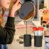 Yoseng Makeup Brush Holder with Lid,6.9" x 2.6" Organizer Travel Brushes Case Bag Cup Storage Display (Black)...