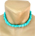 Light Blue Puka Shell Chip VSCO Choker Necklace...