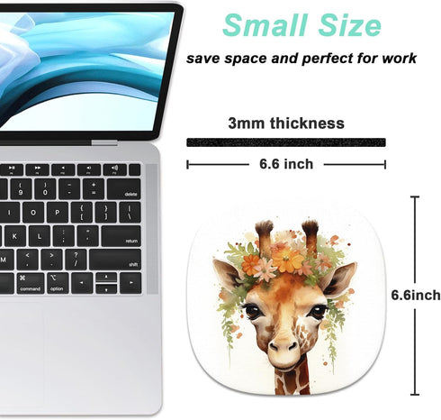 Rimilak Small Mouse Pad 6.6 Inch, Takes up Wrist and Mouse Space, Waterproof Compact Mini Mouse Mat for Laptop Computer Wireless Mouse Keyboard Ho...