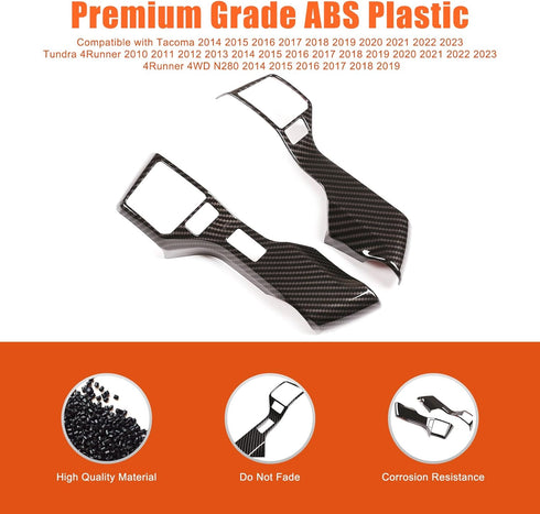 3+2 Holes Car ABS Center Console Button Molding Trim Frame,for Tacoma 2014-2023 Tundra 4Runner 2010-2023 4Runner 4WD N280 2014-2019 Center Console...