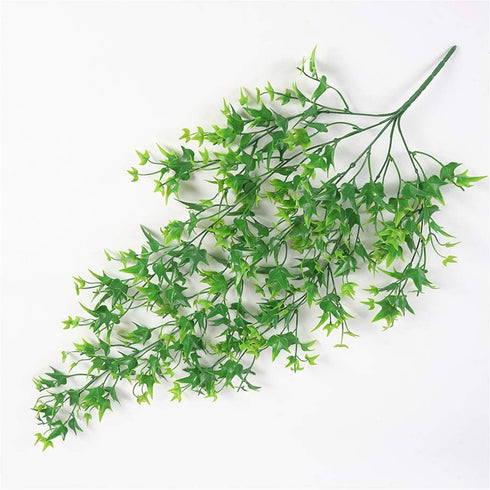 Artificial Hanging Vine, Sweet Potato Leaves Plastic Plants Greenery Faux Ivy Garland Fake Plant UV Resistant for Indoor Outdoor Garden Door Wall ...