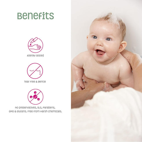 Nature's Baby Conditioner & Detangler - Formulated for Problem and Sensitive Skin - Sulfate Free, No Artificial Fragrances and pH Neutral - Lavend...