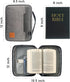 Bible Cover, Bible Cover Come with a Set of Highlighters, Bible Case Waterproof Cationic Oxford Cloth-Leather with Shoulder Strap, Bible Covers fo...